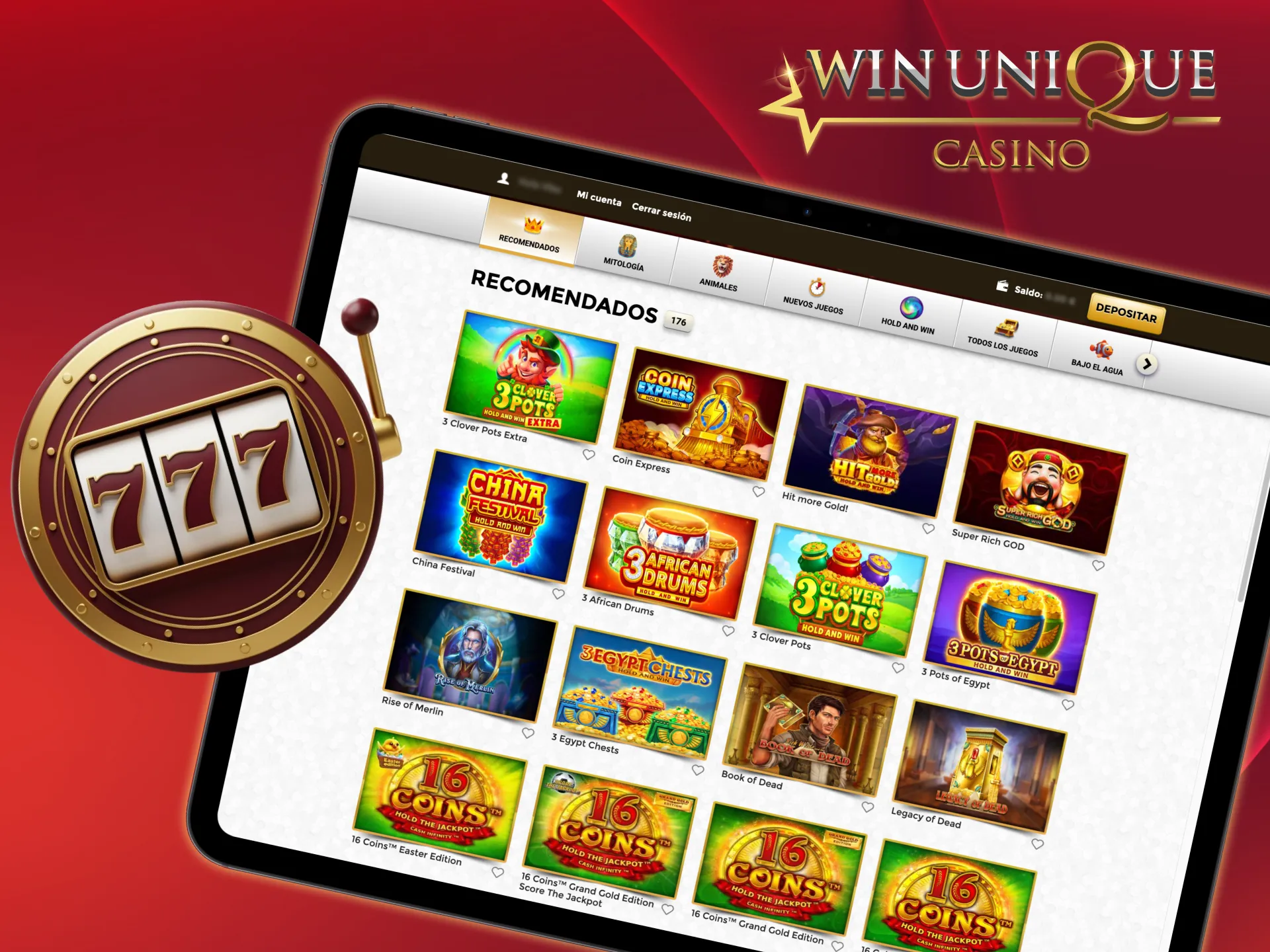 Vincete con le emozionanti slot di Unique Casino.