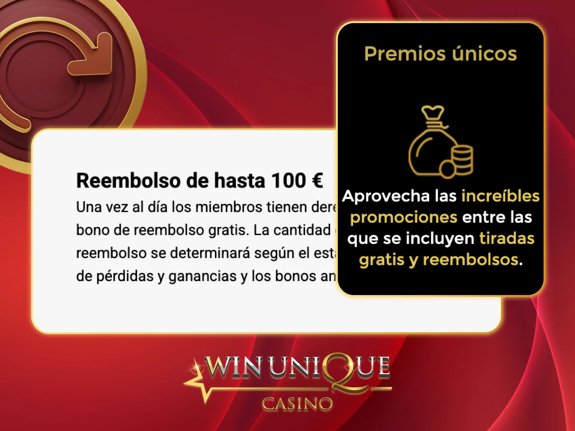 Ricevi un cashback giornaliero giocando al Unique Casino.