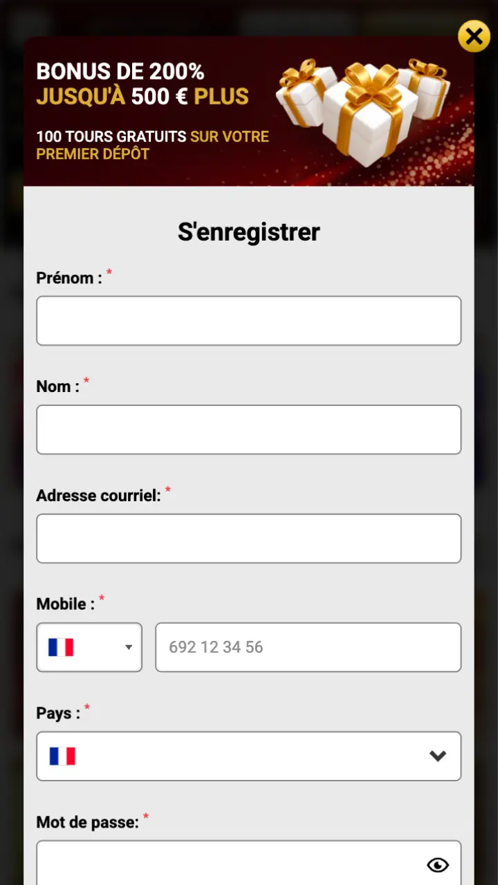 Créez un compte personnalisé pour commencer à parier sur Casino Unique.