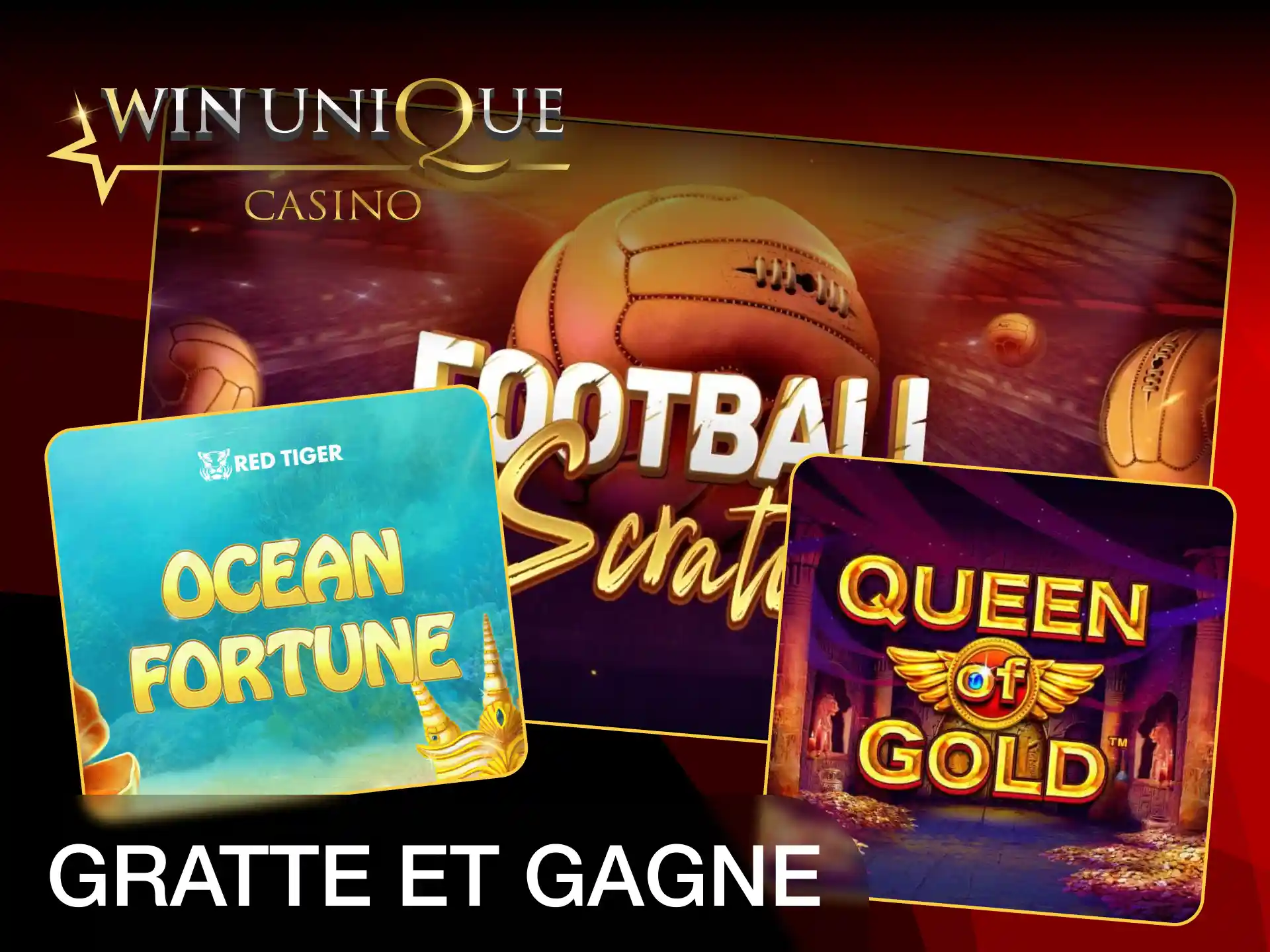 Grattez et gagnez des prix instantanés sur Unique Casino.