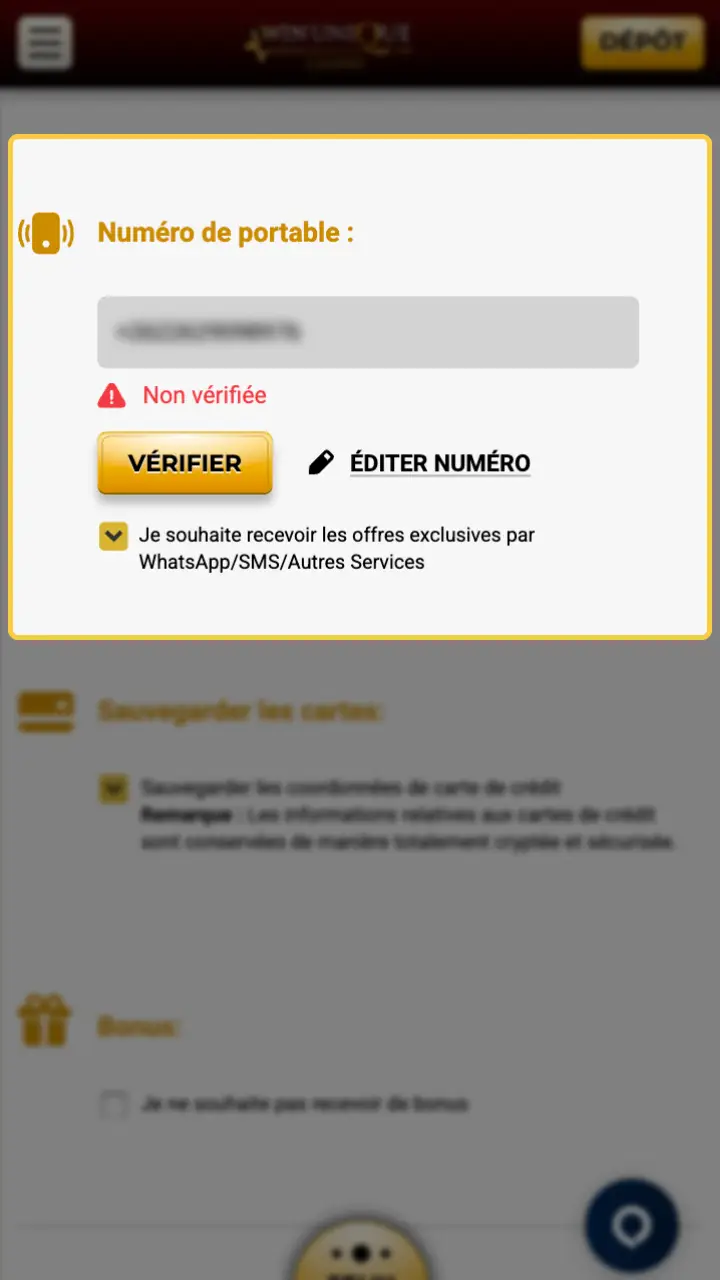 Configurez la sécurité de votre profil de joueur sur Unique Casino.