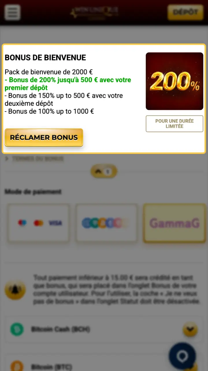 Activez votre bonus exclusif pour maximiser vos gains sur Unique Casino.