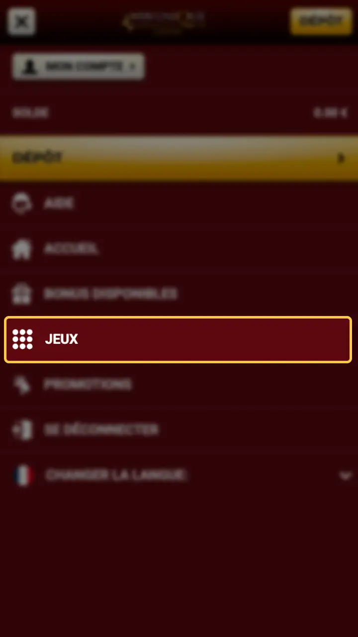 Entrez dans le hall d'accueil pour lancer les jeux Unique Casino.